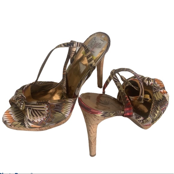 Carlos Santana Shoes - Carlos Santana Cork Platform Heels Sz 10-10.5